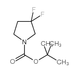 1-Boc-3,3-二氟吡咯烷 结构式