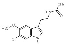 6-氯褪黑激素 结构式