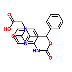 (4-N-(二苯甲氧羰基)-胞嘧啶)-1-乙酸 结构式