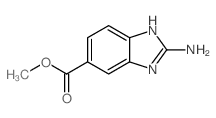 2-氨基-1H-苯并咪唑-5-羧酸甲酯 结构式