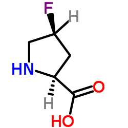 H-顺式-4-氟-脯氨酸 结构式