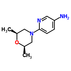 6-((2R,6S)-2,6-二甲基吗啉代)吡啶-3-胺 结构式