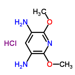 2,6-二甲氧基-3,5-吡啶二胺盐酸盐 结构式