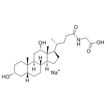 甘氨脱氧胆酸钠 结构式