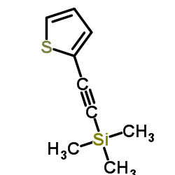 2-三甲基硅乙炔基噻吩 结构式