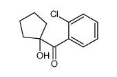 (2-chlorophenyl)-(1-hydroxycyclopentyl)methanone 结构式