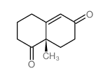 (S)-(+)-3,4,8,8a-四氢-8a-甲基-1,6-(2H,7H)-萘醌 结构式