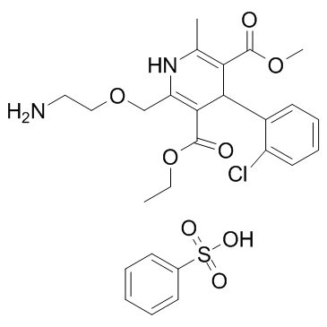 苯磺酸氨氯地平 结构式