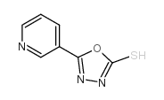 5-(3-吡啶基)-1,3,4-噁二唑-2-硫醇 结构式