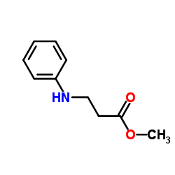 3-(苯基氨基)丙酸甲酯 结构式