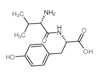 L-缬氨酰基-L-酪氨酸 结构式