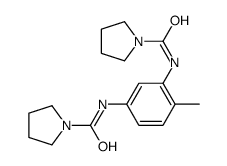 N,N'-(4-甲基-1,3-亚苯基)二(1-吡咯烷甲酰胺) 结构式