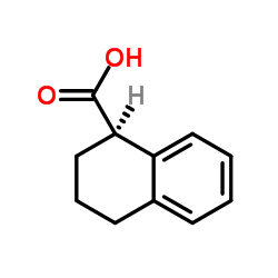 (R)-1,2,3,4-四氢-1-萘酸 结构式