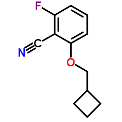 2-(环丁基甲氧基)-6-氟苯甲腈 结构式