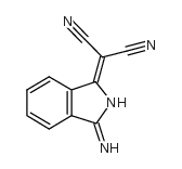 1-(二氰亚甲基)-3-亚氨基异吲哚啉 结构式