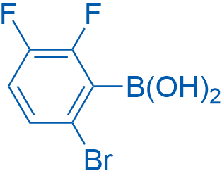 2-溴-5,6-二氟苯硼酸 结构式