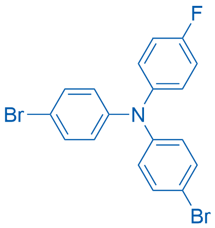 N,N-双(4-溴苯基)-4-氟苯胺 结构式