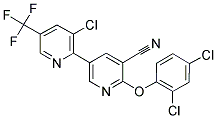 2-(2,4-二氯苯基)-3-氰基-5-(3-氯-5-三氟甲基-2-吡啶基)吡啶 结构式