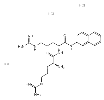 Arg-Arg β-萘酰胺 三盐酸盐 结构式