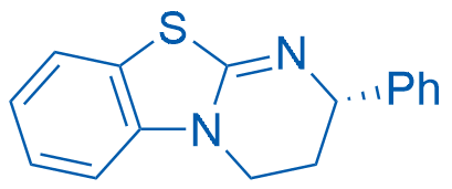 (S)-2-苯基-3,4-二氢-2H-苯并[4,5]噻唑并[3,2-a]嘧啶 结构式