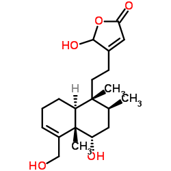 6α,16,18-三羟基克罗-3,13-二烯-15,16-内酯 结构式