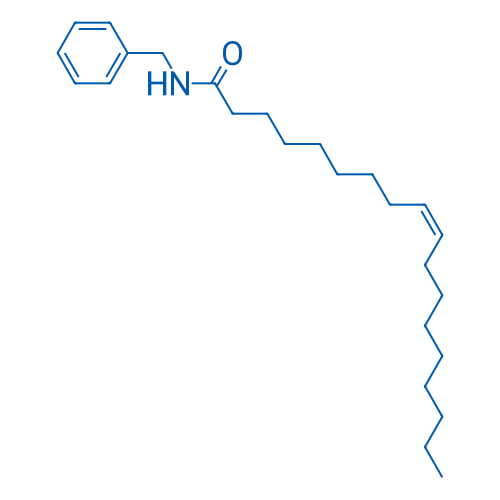 (9Z)-N-(苯甲基)-9-十八烯酰胺 结构式