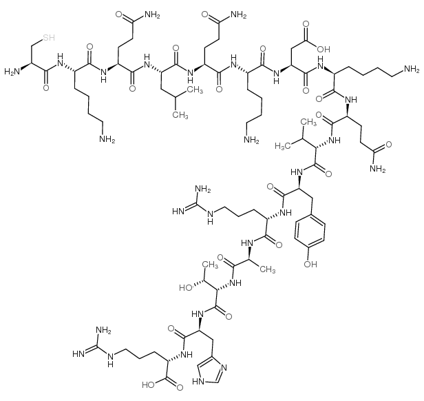 半胱氨酸0]-GTP结合蛋白Gsα(28-42) 结构式