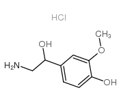 DL-去甲变肾上腺素盐酸盐 结构式