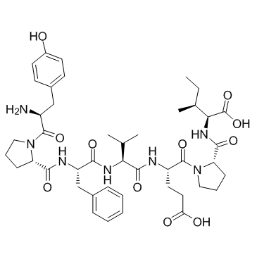 人β-酪啡肽 结构式