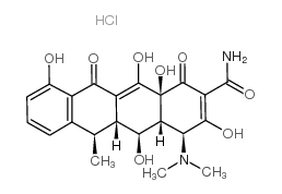 多西环素盐酸盐 结构式