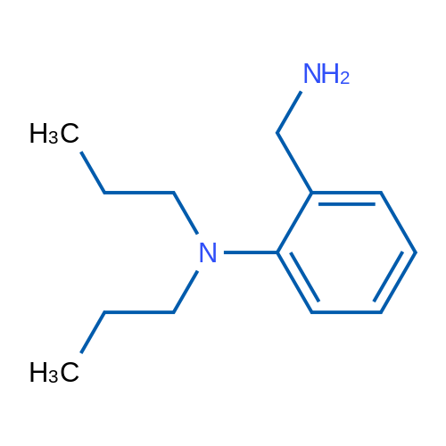 2-(氨甲基)-N,N-二丙基苯胺 结构式