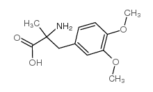 3-(3,4-二甲氧基苯基)-2-甲基丙氨酸 结构式