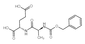 N-[(苄氧基)羰基]-L-丙氨酰-L-谷氨酸 结构式