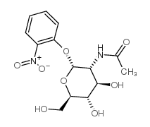2'-硝苯基-2-乙酰胺-2-脱氧-D-吡喃型葡萄糖酐 结构式