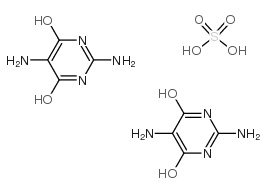 2,5-二氨基-4,6-二羟基嘧啶半硫酸盐 结构式