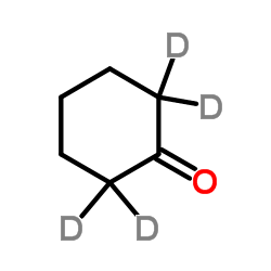 环己酮-2,2,6,6-d₄ 结构式