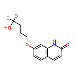 7-（4-羟基丁氧基-4,4-d2）-2（1H）-喹啉酮 结构式