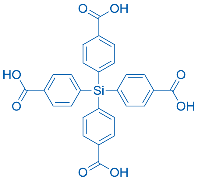 四(4-羧基苯基)硅烷 结构式