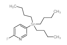 2-氟-5-(三丁基锡烷基)吡啶 结构式