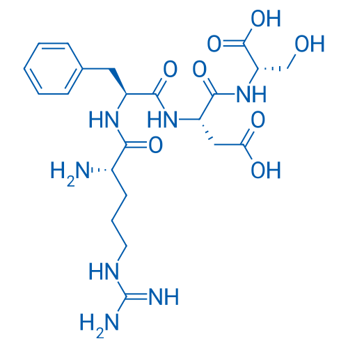 精氨酰-苯丙氨酰-天冬氨酰-丝氨酸 结构式