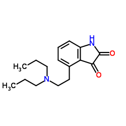 4-(2-(二丙基氨基)乙基)吲哚啉-2,3-二酮 结构式