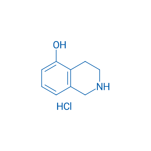 5-羟基-1,2,3,4-四氢异喹啉盐酸盐 结构式