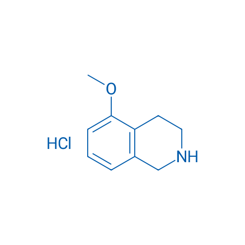 5-甲氧基-1,2,3,4-四氢异喹啉盐酸盐 结构式