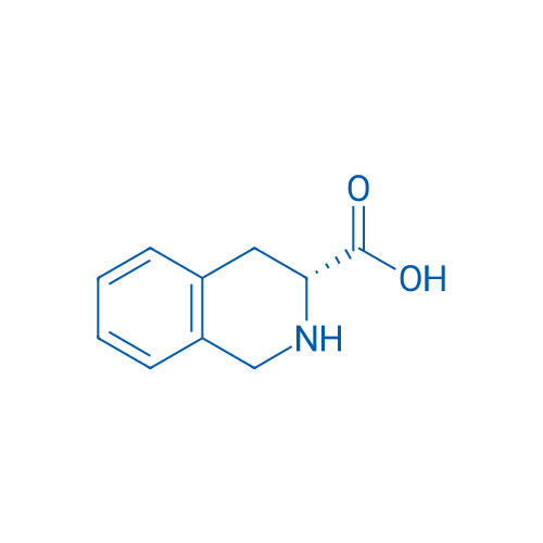 (R)-1,2,3,4-四氢异喹啉-3-羧酸 结构式