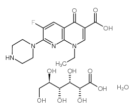葡萄糖酸依诺沙星 结构式
