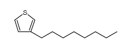 聚(3-辛基噻吩-2,5-二基) 结构式