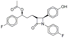 3-O-乙酰基依折麦布 结构式