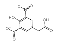 4-羟基-3,5-二硝基苯乙酸 结构式