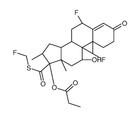 1,2-二氢丙酸氟替卡松 结构式