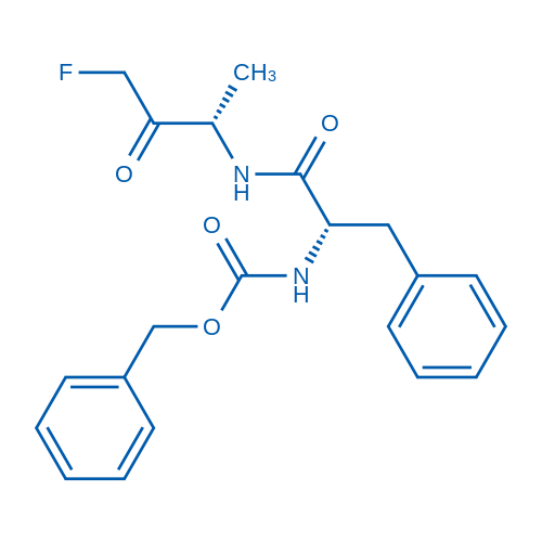 ((S)-1-(((S)-4-氟-3-氧代丁烷-2-基)氨基)-1-氧代-3-苯丙-2-基)氨基甲酸苄酯 结构式